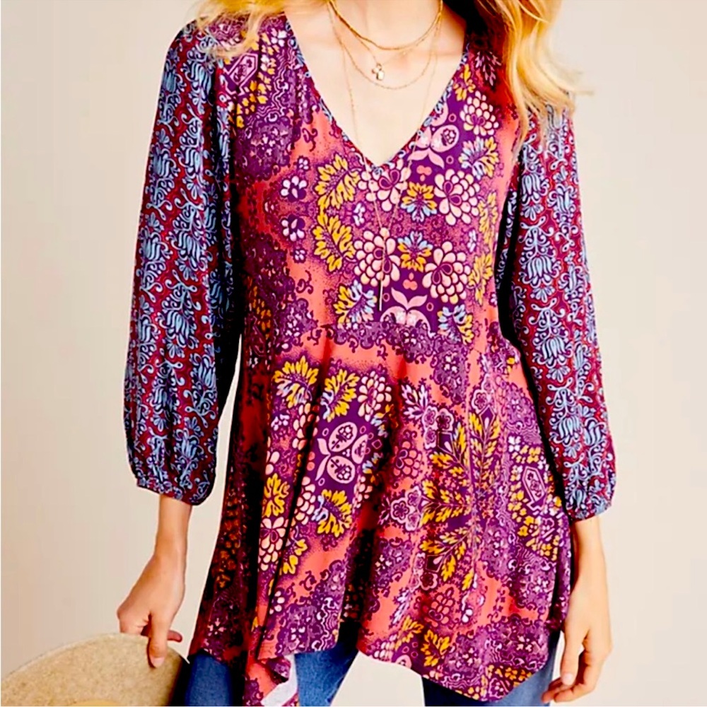 Anthropologie Maeve Mariela Tunic size medium - Picture 1 of 7